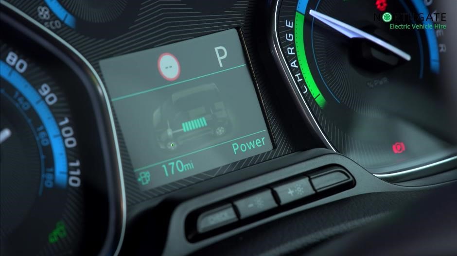 The dashboard from one of our Peugeot e-Experts - an example of a typical display of information.